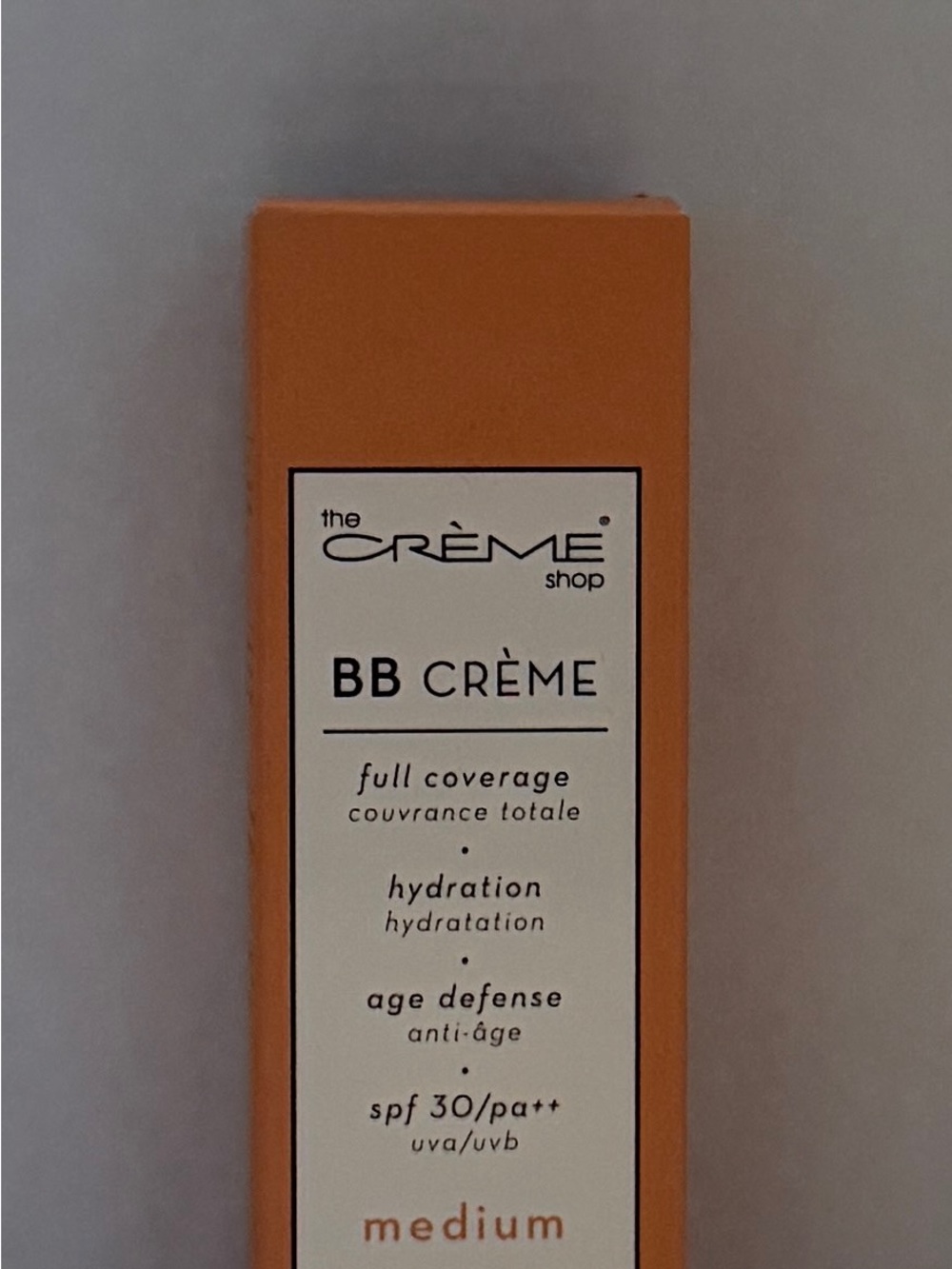 The Crème Shop BB Crème Full Coverage SPF 30 - Medium Orange
